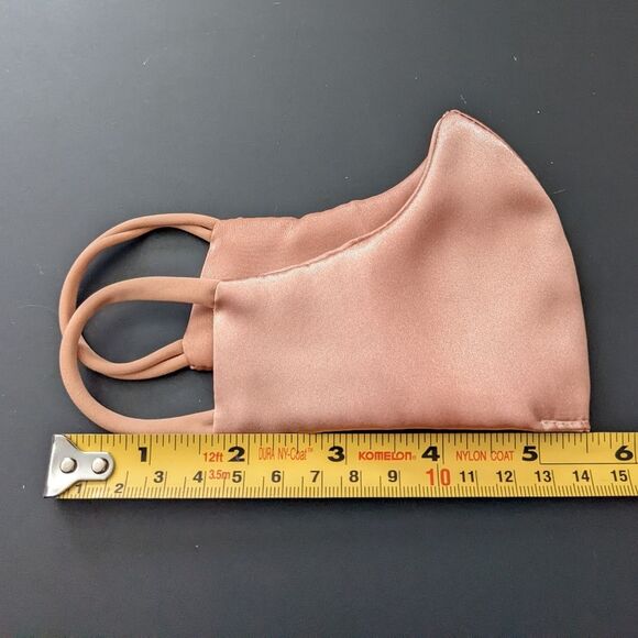 5/$25! New Satin Mask Rose Gold Child Size - Picture 5 of 6